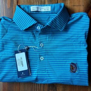 Holderness & Bourne Shinnecock Hills Golf Club 1891 Men's M Maxwell Stripe Polo